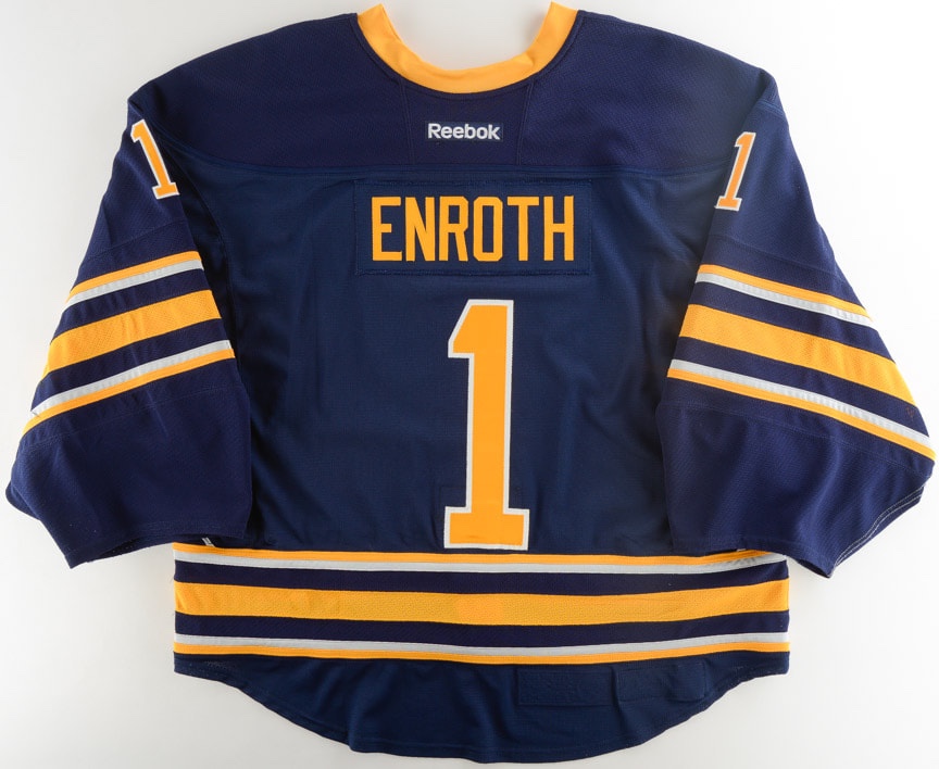New Piece: A 2013 Jhonas Enroth Game-Worn Buffalo Sabres Jersey